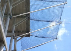 safety 25N1-horizontal-perimeter-netting-with-cantilevered-outrigger-poles